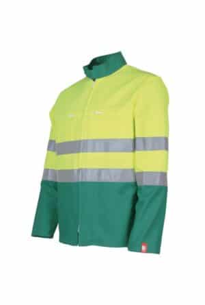 Photo d'un blouson haute visibilité marine et jaune