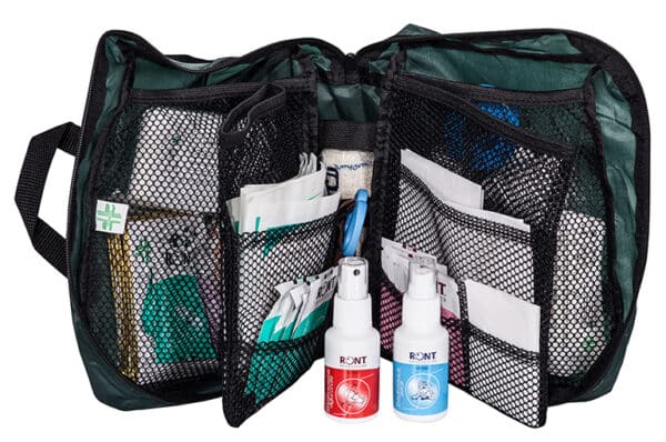 Photo du contenu d'une trousse de secours 10/12 personnes
