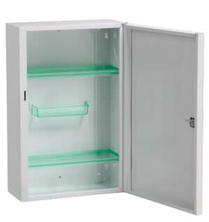 Photo d'une armoire à pharmacie 1 porte ouverte