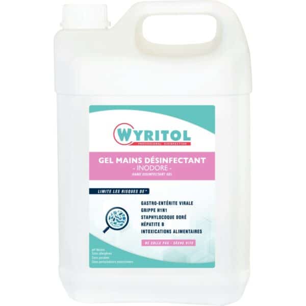 Photo d'un bidon 5l gel hydroalcoolique