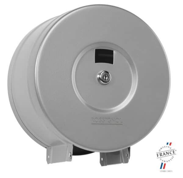Photo d'un distributeur papier hygiénique classique rond gris