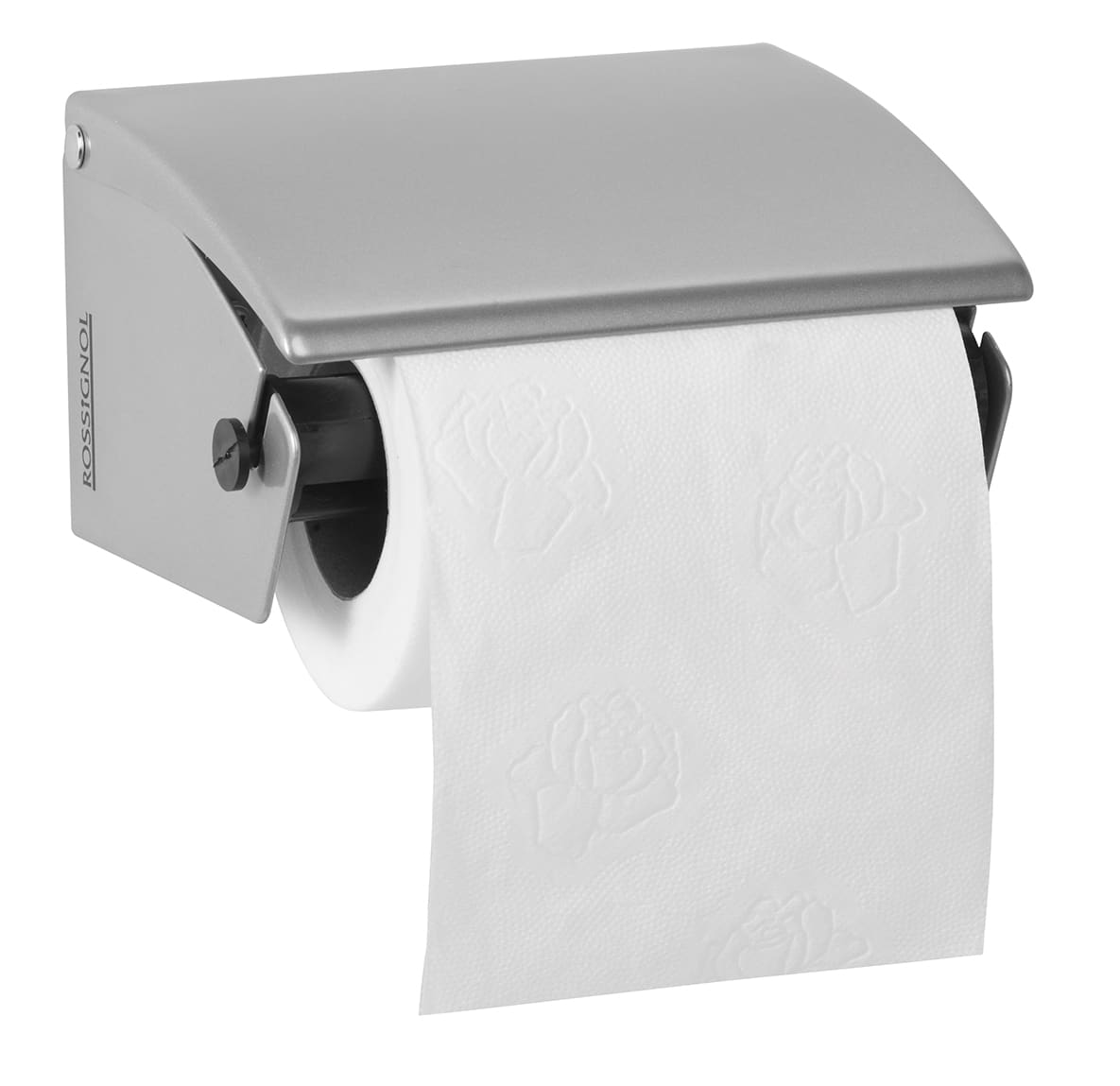 Photo d'un distributeur papier hygiénique 1 rouleau gris