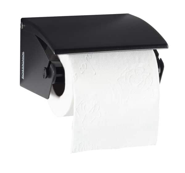 Photo d'un distributeur papier hygiénique 1 rouleau noir