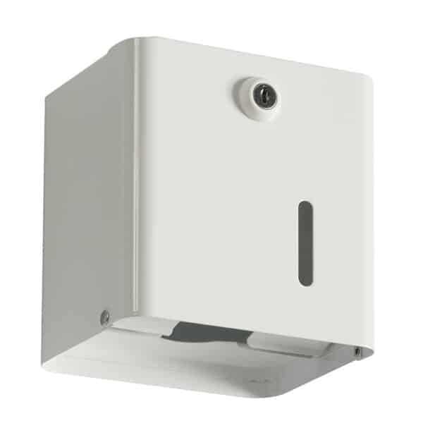 Photo d'un distributeur papier hygiénique 2 paquets / 1 rouleau blanc