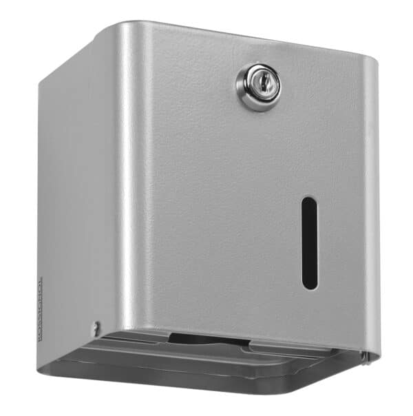 Photo d'un distributeur papier hygiénique 2 paquets / 1 rouleau gris