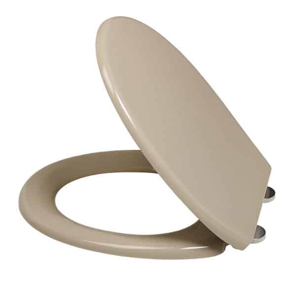 Photo d'un abattant wc majestic beige ouvert