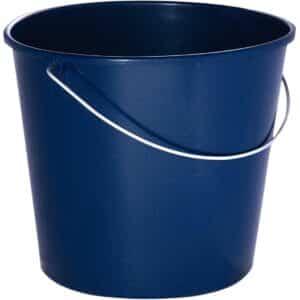 Photo d'un seau rond 12 litres bleu