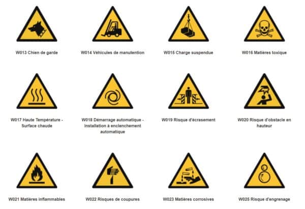 Signalétique danger général