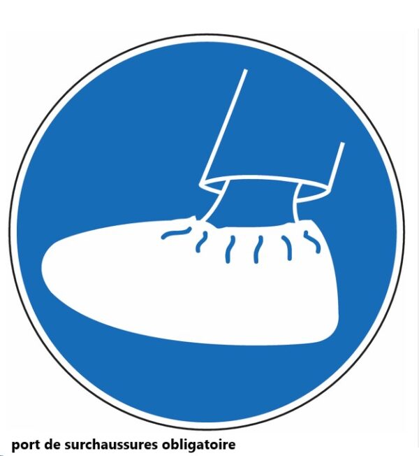 Panneau EPI - Port de surchaussures obligatoire