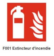 Signalétique extincteur d'incendie
