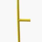 Photo d'une barrière modulaire jaune