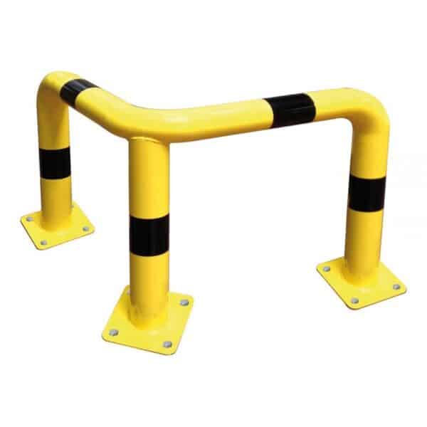 Illustration d'une protection d'angle 3 pieds jaune et noire 600mm