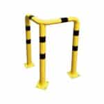 Illustration d'une protection d'angle 3 pieds jaune et noire 1200mm