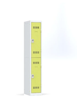 Photo de vestiaires multicases 2 cases norme nf verts 1 colonne