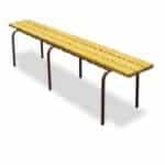 Photo d'un banc empilable en bois 6 pieds