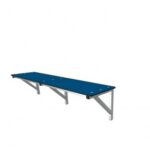 Illustration d'un banc stratifié compact mural double