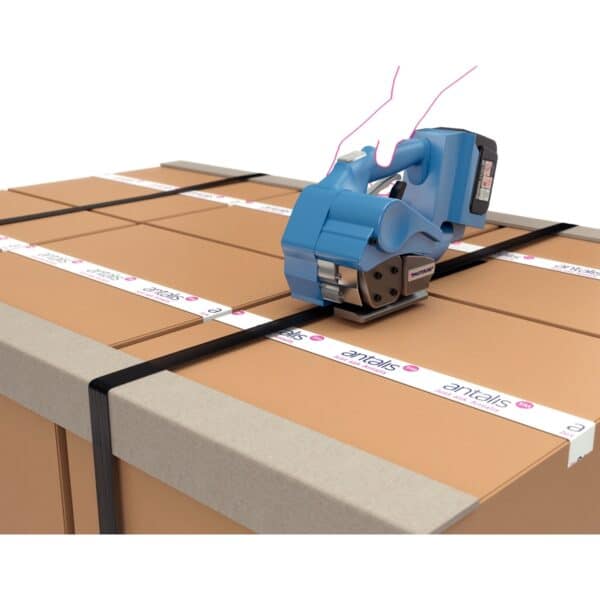Illustration de feuillard pour cerclage autour de cartons