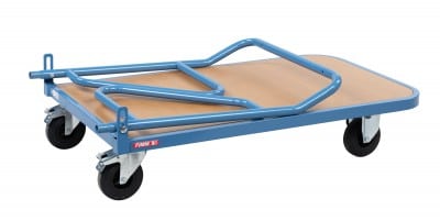 Photo d'un chariot professionnel fixe ou repliable dossier abaissé