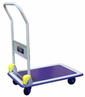 Photo d'un chariot de manutention à dossier repliable dossier relevé