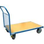 Photo d'un chariot professionnel modulable avec habillage grillagé 1 dossier