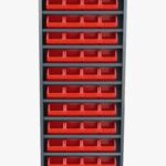 Photo d'une armoire de rangement pour bac à bec sans portes 9 tablettes