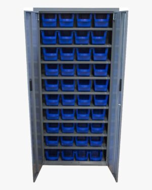 Photo d'une armoire de rangement pour bac à bec avec portes 9 tablettes