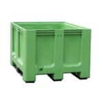 Photo d'une caisse palette pour tri sélectif verte