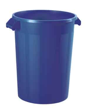 Photo d'un collecteur alimentaire 100l bleu