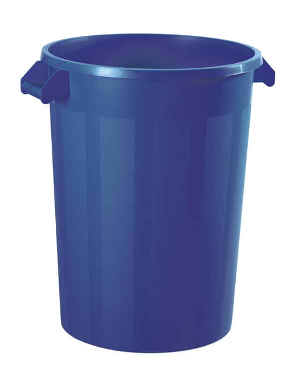 Photo d'un collecteur alimentaire 100l bleu