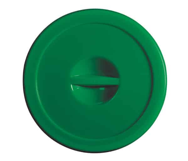 Illustration d'un couvercle vert 6005 de collecteur alimentaire 100l