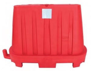 Illustration d'une barrière K16 700 rouge vue de face