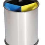 Photo d'une corbeille de tri compacte - probbax grise