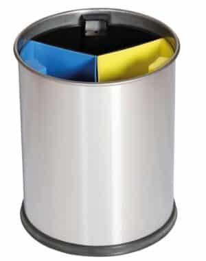 Photo d'une corbeille de tri compacte - probbax grise