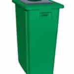 Illustration d'un collecteur de tri 60L vert 6005 - probbax