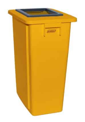 Illustration d'un collecteur de tri 60L jaune - probbax