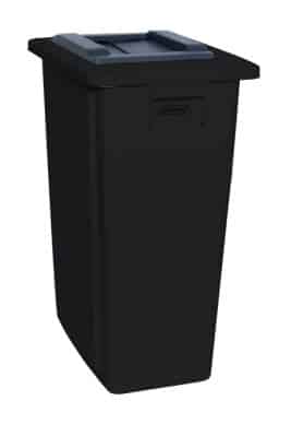 Illustration d'un collecteur de tri 60L noir - probbax