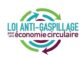 Logo d'étiquette Loi anti-gaspillage pour une économie circulaire