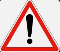 Illustration d'un panneau rectangulaire attention danger A14