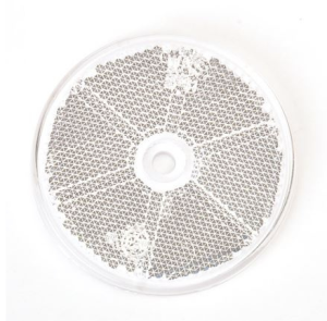 Illustration d'un catadioptre rond blanc 60mm