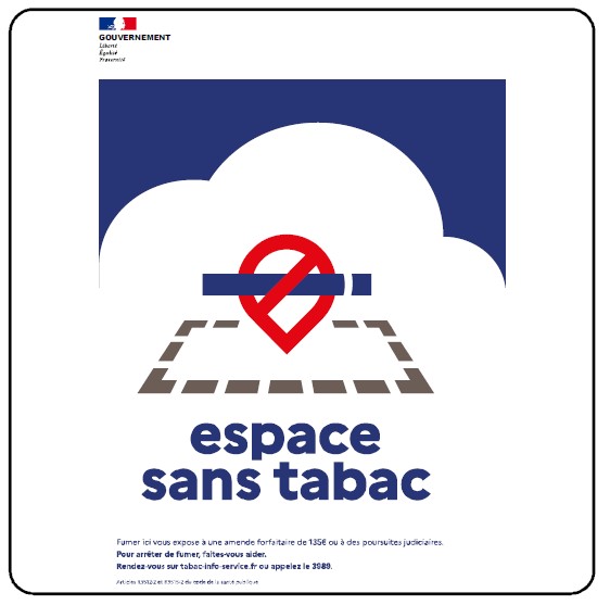 PANNEAU ESPACE SANS TABAC